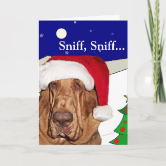 Bloodhound Christmas Kaart