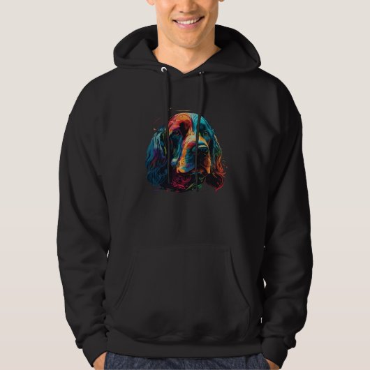 Bloodhound Colorful Pop Splash Tie Dye Hoodie (Voorkant)