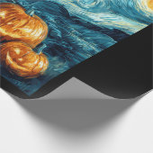 Bloodhound Cute Dog Halloween Jack O Lantern Pumpk Cadeaupapier (Hoek)