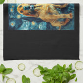 Bloodhound Cute Dog Halloween Jack O Lantern Pumpk Theedoek (Gevouwen)