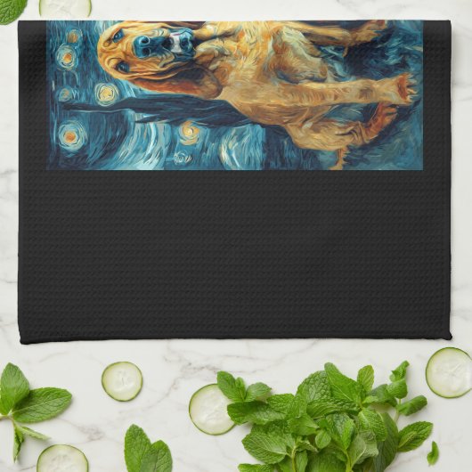 Bloodhound Cute Dog Halloween Jack O Lantern Pumpk Theedoek (Gevouwen)