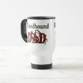 Bloodhound Dad Gifts Reisbeker (Voorkant links)