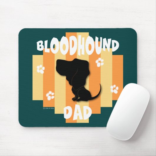 Bloodhound Dad Mousepad Muismat (Met muis)