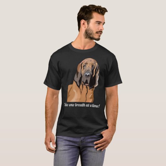 Bloodhound Digital Tekening T-shirt (Voorkant volledig)