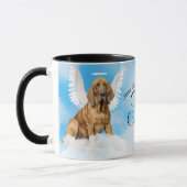 Bloodhound Dog Angel Custom Pet Memorial Mok (Links)