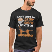 Bloodhound Dog Coffee T-shirt (Voorkant)