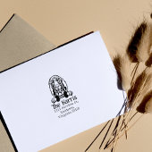 Bloodhound Dog, Custom Return Address Rubberstempel
