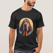 Bloodhound Dog Cute Dog Breed Dog Motif  1 T-shirt (Voorkant)