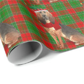 Bloodhound Dog Funny Holiday met kerstmis Cadeaupapier (Rol Hoek)