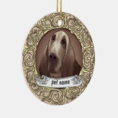 Bloodhound Dog Loving Memory ornament (Rechts)