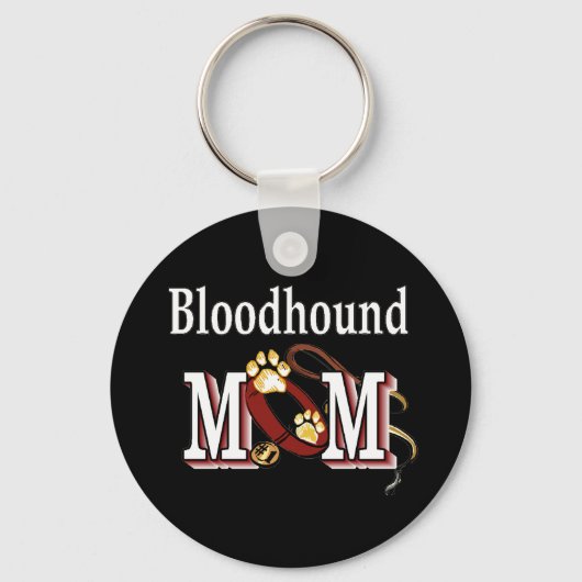 Bloodhound Dog MOM Sleutelhanger (Voorkant)
