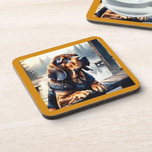 Bloodhound Dog Onderzetter (Linkerzijde)