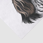 Bloodhound dog portrait tissuepapier (Detail)