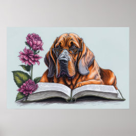 Bloodhound Dog Poster