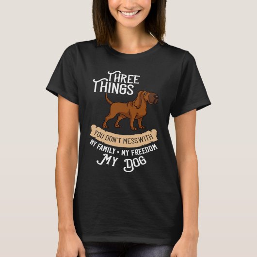 Bloodhound Dog  Puppies Owner T-shirt (Voorkant)