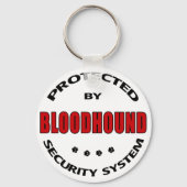Bloodhound Dog Security Sleutelhanger (Voorkant)