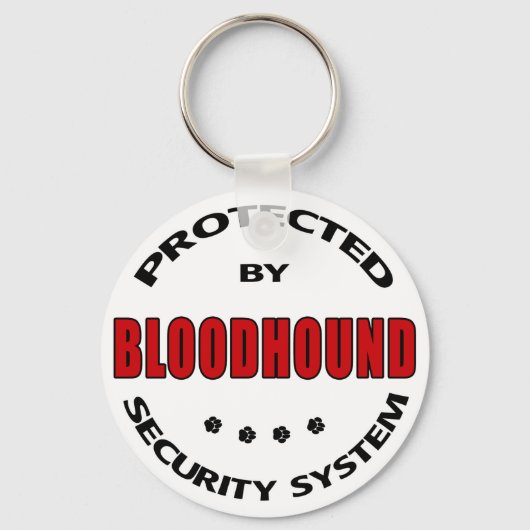 Bloodhound Dog Security Sleutelhanger (Voorkant)