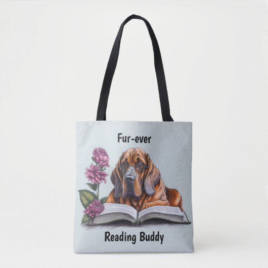 Bloodhound Dog Tote Bag (Voorkant)