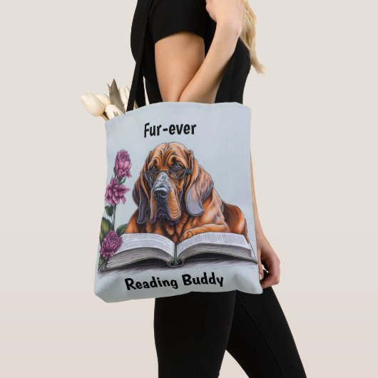 Bloodhound Dog Tote Bag (Dichtbij)