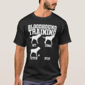 Bloodhound Dog Trainer T-shirt (Voorkant)