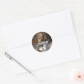 Bloodhound en Miniatuur Schnauzer Stickers (Envelop)