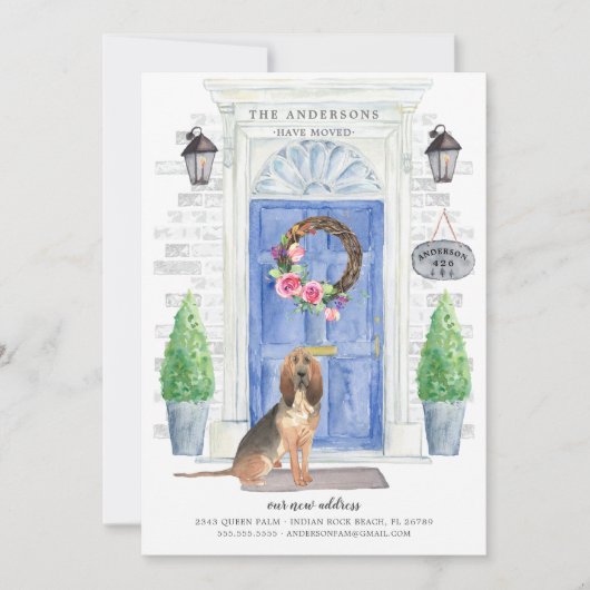 BloodHound Front Deur Moving Announance Kaart (Voorkant)