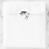 Bloodhound Gezicht Sticker | Ink Dog Art (Tas)