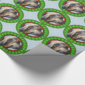 Bloodhound Happy Howliday Cadeaupapier (Hoek)