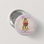 Bloodhound Heart Ma Pinback Button (Voorkant /achterkant)