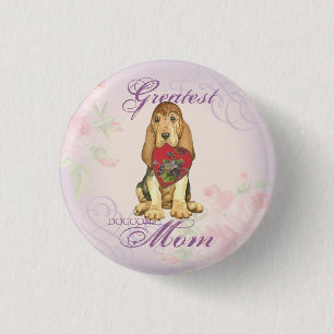 Bloodhound Heart Ma Pinback Button