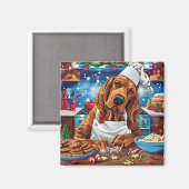 Bloodhound Holiday Baking: Feestelijke Kerst Magneet (Voorkant / Achterkant)