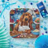 Bloodhound Holiday Baking: Feestelijke Kerst Papieren Bordje (Feest)