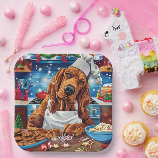 Bloodhound Holiday Baking: Feestelijke Kerst Papieren Bordje (Feest)