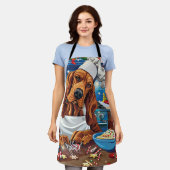 Bloodhound Holiday Baking: Feestelijke Kerst Schort (Gedragen)