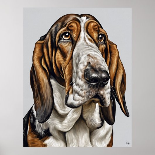 Bloodhound - Hond Art Print (Voorkant)