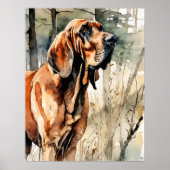 Bloodhound - Hond Art Print (Voorkant)