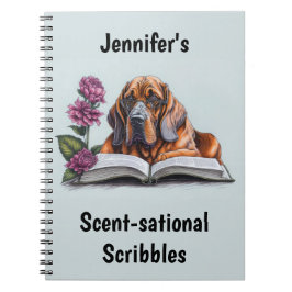 Bloodhound hond gepersonaliseerd notitieboek