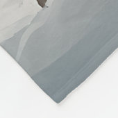 Bloodhound Hond in Sneeuw Kerstmis Fleece Deken (Hoek)