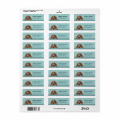 Bloodhound hond retour adreslabels etiket (Full Sheet)