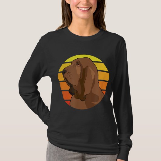 Bloodhound Hondenliefhebber Gift T-shirt (Voorkant)