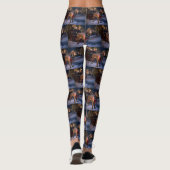 Bloodhound Kerst Feestelijke Periode Leggings (Achterkant)