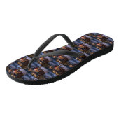 Bloodhound Kerst Feestelijke Periode Teenslippers (Schuin)