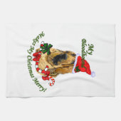 Bloodhound kerstavond theedoek (Horizontaal)