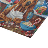 Bloodhound Kerstbakfeest: Festieve Kerstmis Snijplank (Hoek)