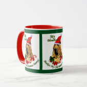 Bloodhound kerstcadeautjes mok (Voorkant links)