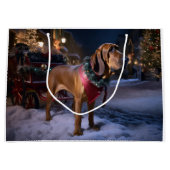 Bloodhound Kerstfeest Seizoen Groot Cadeauzakje (Voorkant)