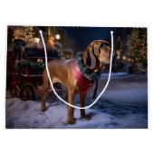 Bloodhound Kerstfeest Seizoen Groot Cadeauzakje (Achterkant)