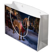 Bloodhound Kerstfeest Seizoen Groot Cadeauzakje (Achterkant Gekanteld)