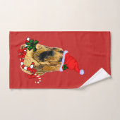 Bloodhound Kerstman Kerstmis Bad Handdoek (Handdoek)