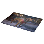 Bloodhound Kerstmis Feestelijk Seizoen Snijplank (Hoek)